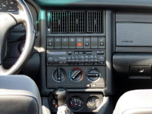Car interior dashboard and front cabin area